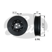 TVD1060 Řemenice, klikový hřídel DriveAlign® GATES