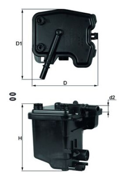 KL 431D Palivový filtr KNECHT