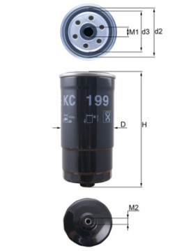 KC 199 Palivový filtr KNECHT