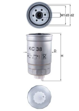 KC 38 Palivový filtr KNECHT