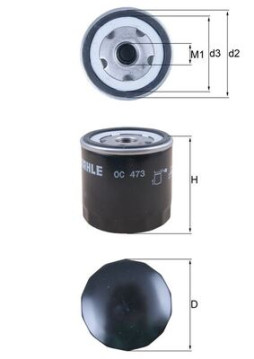 OC 473 KNECHT olejový filter OC 473 KNECHT