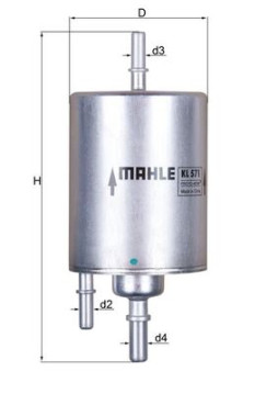 KL 571 Palivový filtr KNECHT