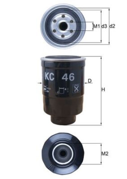 KC 46 Palivový filtr KNECHT