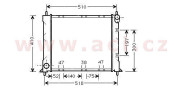 02002150 chladič 1.8i (+AUT) [450*400*25] 02002150 VAN WEZEL