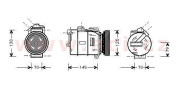 0600K064 3/96-9/98 kompresor klimatizace 525TDS, 725TDS (±AUT) (výstup 15 mm) 0600K064 VAN WEZEL