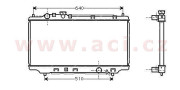 27002116 chladič 1.5i, 1.6i, 1.8i, 1.7D (±AC), 2.0D (-AC) [325*680*27] 27002116 VAN WEZEL