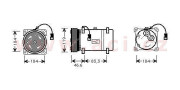 0900K216 kompresor klimatizace 2.0HDi 0900K216 VAN WEZEL