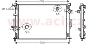 18002423 chladič 1.6Ti (±AC), 2.0i 16V (±AC) [670*460*14] 18002423 VAN WEZEL