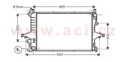 59002116 chladič 2.0i -> 2 .5i 20V T(±AC), 2.8i 24V (±AC), 2.9i 24V (±AC), 2.4TDi (±AC), 2.5TDi (±AC) [622*426*22] 59002116 VAN WEZEL