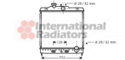 25002120 chladič 1.3DX, 1.4i 16V (±AC), 1.5i 16V, 1.6i 16V, 1.8i 16V [352*347*16] 25002120 VAN WEZEL