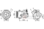 3700K495 kompresor klimatizace 1.6i 16V, 1.8i 16V 3700K495 VAN WEZEL