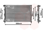 01002078 chladič 1.6i 16V, 2.0i 16V 57841427 VAN WEZEL