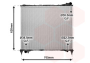 02002337 chladič 3.0, 5.0, 3.0 TD, 3.0 SD, 4.4 SD 02002337 VAN WEZEL