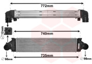 02004218 intercooler 2.0i [660*150*64] 02004218 VAN WEZEL