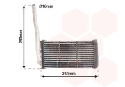 02006195 radiátor topení (od čísla karosérie 1A000001 ---> ) [235*120*49] 02006195 VAN WEZEL