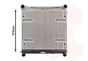 02014705 intercooler 3.6TD [495*592*27] 02014705 VAN WEZEL