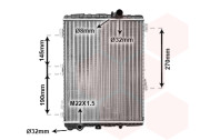 03002038 chladič 2.0, 2.2, 2.3E AUT 48037740 VAN WEZEL