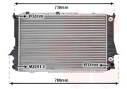 03002084 chladič 2.6i 12V (+AUT ±AC), 2.8i 12V (+AUT ±AC) [632*411*30] 03002084 VAN WEZEL