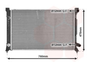 03002158 chladič 3.7i/E 40V (±AUT ±AC), 4.2i 40V S6 (±AUT ±AC), 2.5TDi (+AUT ±AC) [682*440*43] 03002158 VAN WEZEL