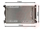 03002231 chladič 2.4i 24V (+AUT±AC), 3.0i 30V (+AUT±AC), 3.2i 24V (+AUT±AC) [675*445*32] 03002231 VAN WEZEL