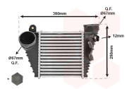 03004200 intercooler 1.9TDi 96kW (±AUT) otvor pro čidlo 12 mm, vstup/výstup vnitřní průměr 66 mm [185*190*85] (ŠKODA, VW) 03004200 VAN WEZEL