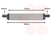 03004319 intercooler 2.7TDi, 3.0TDi [740*140*80] 03004319 VAN WEZEL