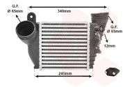 03004354 intercooler 1.9TDi [185*190*64] připojení na bajonet, otvor pro čidlo 12 mm 03004354 VAN WEZEL