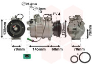 0300K011 kompresor klimatizace 1.6i, 1.8i, 2.0i,1.9TDi VAN WEZEL