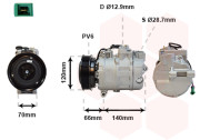 0300K150 VAN WEZEL kompresor klimatizace 2.4i, 2.6i, 2.7i, 2.8i 0300K150 VAN WEZEL