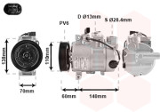 0300K266 kompresor klimatizace benzínové 4 a 6 válce, 1.9TDi VAN WEZEL