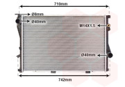 06002202 chladič 2.5D 12V (±AUT), 2.5TD (±AUT ±AC) [650*438*34] 06002202 VAN WEZEL