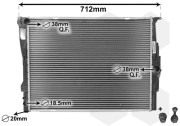 06002291 chladič 1.6i 16V AC, 2.0i 16V AC 60046021 VAN WEZEL