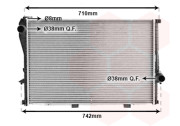 06002301 chladič 3.5i 32V (+AUT±AC), 4.4i 32V (+AUT±AC), 5.4i (+AUT±AC) [650*440*42] 06002301 VAN WEZEL