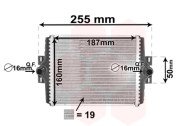 06002450 chladič 2.0i (+A,±AC), 3.0D (+A,±AC) 06002450 VAN WEZEL