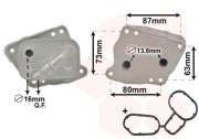 06003412 chladič oleje pro benzínové motory 956450 VAN WEZEL