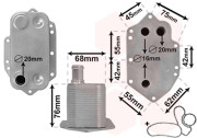 06003554 VAN WEZEL chladič oleje 3.0d 06003554 VAN WEZEL