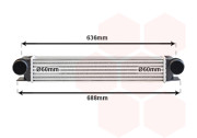 06004253 5/98-9/01 intercooler 3.0D 24V (±AUT±AC) [540*92*90] 06004253 VAN WEZEL