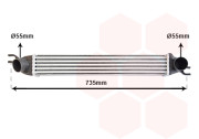 06004340 intercooler 1.6i 16V, 1.6D [540*85*64] 06004340 VAN WEZEL