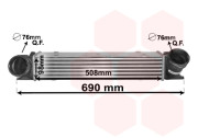 06004482 intercooler 3.0D [510*100*100] 06004482 VAN WEZEL