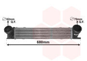 06004538 intercooler 1.8D, 2.0D, 2.3D [508*106*97] 06004538 VAN WEZEL