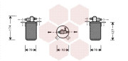 0600D021 sušič klimatizace 1.6i -> 2.5i (±AUT), 2.4D (±AUT), 2.4TD (±AUT) 0600D021 VAN WEZEL