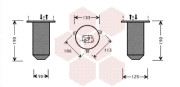 0600D218 sušič klimatizace 2.0i 24V (±AUT), 2.5i 12V (±AUT), 2.8i 24V (±AUT), 3.5i 32V (±AUT), 4.3i 32V (±AUT) 0600D218 VAN WEZEL