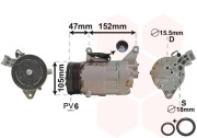 0600K076 kompresor klimatizace 1.4i 16V, 1.6i 16V, 1.6i 16V Cooper S VAN WEZEL