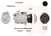 0600K226 kompresor klimatizace 525tds (výstup 13 mm) VAN WEZEL