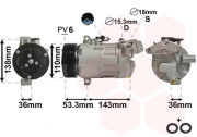 0600K321 kompresor klimatizace 316i, 318i, 320i, Z4 a X3 2.0i VAN WEZEL