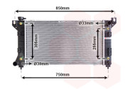 07002029 chladič 3.3i 12V (±AUT±AC), 3.8i 12V (±AUT±AC) [664*375*35] 07002029 VAN WEZEL