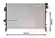 07002105 chladič 2.4i 16V (±A±AC), 2.7i 24V (±A±AC), 2.0CRD (±A±AC) [635*460*16] {orig. 68038238 AA} 07002105 VAN WEZEL