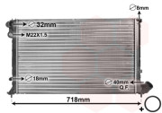 09002103 -8/00 chladič 1.8i 8V AUT, 1.8i 16V AUT, 2.0i 16V AUT 64039828 VAN WEZEL