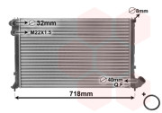 09002105 -8/00 chladič 1.6i 8V AC, 1.8 8V AC, 1.8 16V AC 64039828 VAN WEZEL