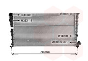 09002142 chladič 1.8D, 1.9D, 1.9TD ±AC (XSARA +AUT) [670*358*32] bajonet 09002142 VAN WEZEL